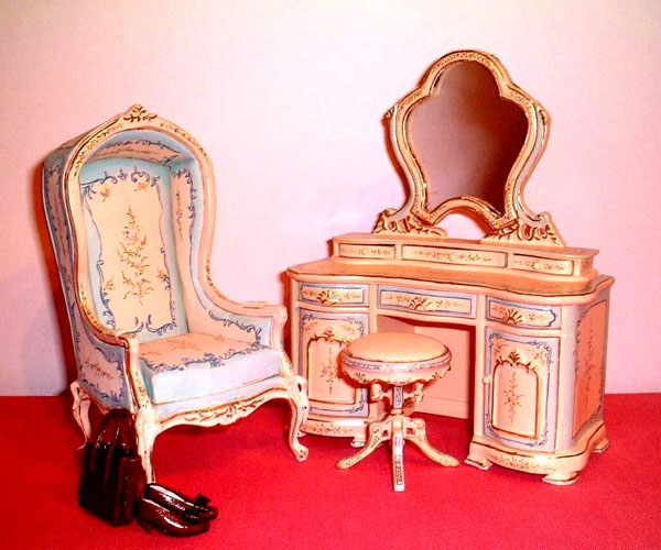 handpainted miniature bedroom
